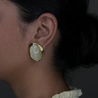 Mid night moon Earring