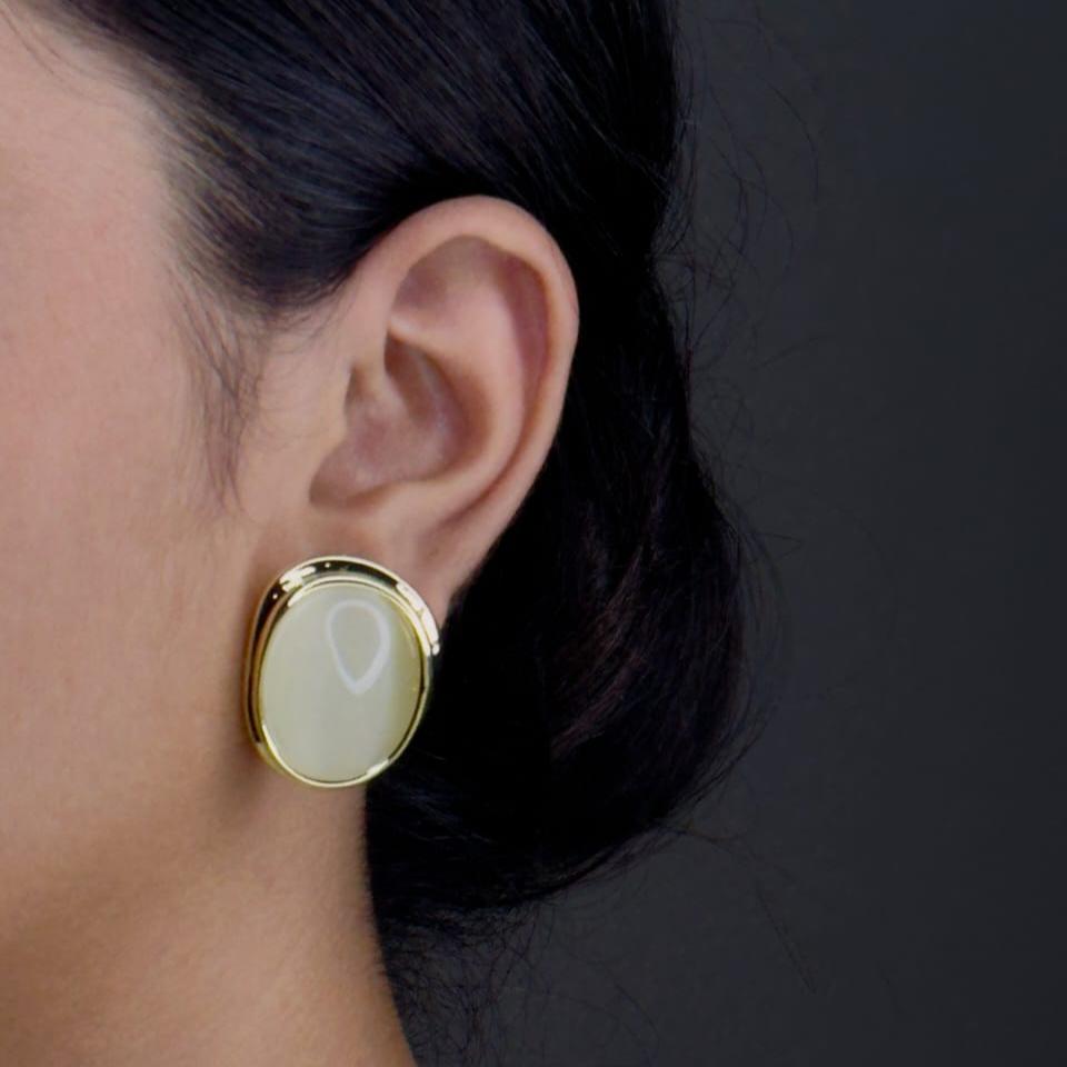 Mid night moon Earring