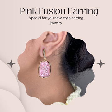 Pink fusion Earring