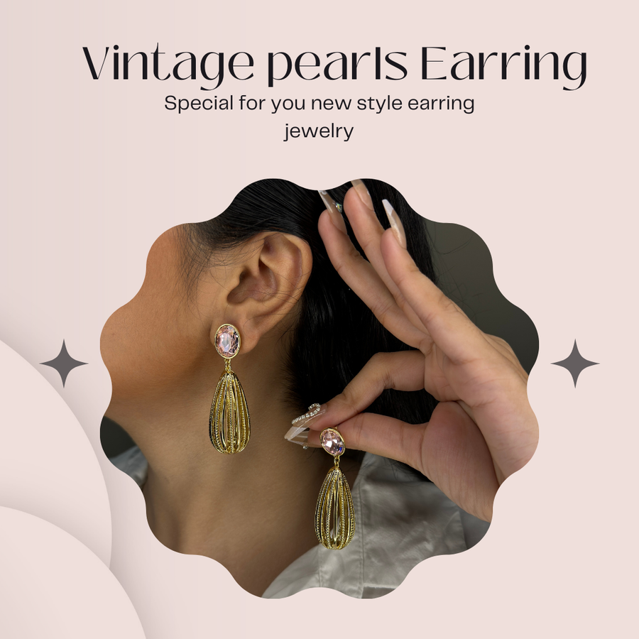 Vintage pearls Earring